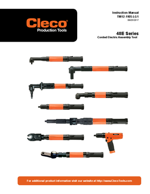 48 Series - Corded Electric - Transducer Control - Inline (3-150 Nm)