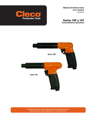 19 Series - Pistol Grip - "T" Handle - Trigger Start
