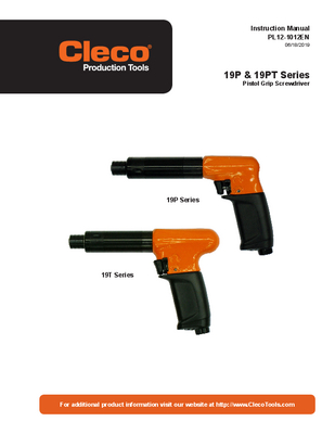 19 Series - Pistol Grip - "P" Handle - Push and Trigger Start