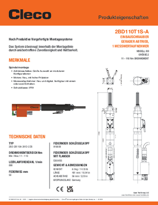 Conventional Spindle – BD/BDU Size 2 – Offset Drive