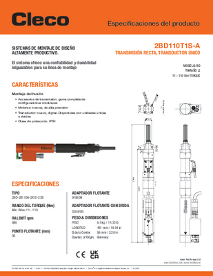 Conventional Spindle – BD/BDU Size 2 – Angle Drive