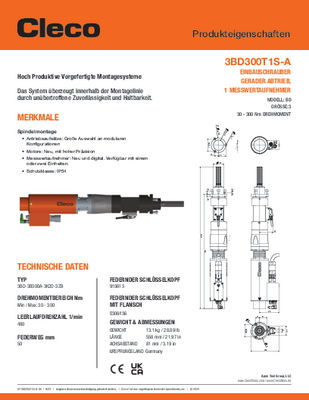 Conventional Spindle – BD/BDU Size 3 – Offset Drive