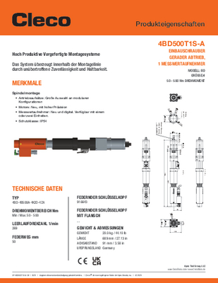 Conventional Spindle – BD/BDU Size 4 – Offset Drive